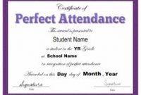 Attendance Certificate Template Word 3