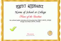 Attendance Certificate Template Word 4