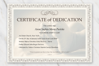 Baby Dedication Certificate Template 3