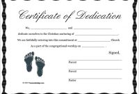 Baby Dedication Certificate Template 8