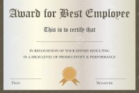 Best Employee Award Certificate Templates 9