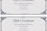 Elegant Gift Certificate Template 6