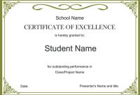 Free School Certificate Templates 5