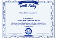 Free tooth Fairy Certificate Template 4
