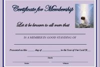 New Member Certificate Template 6
