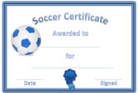 Soccer Certificate Template 12