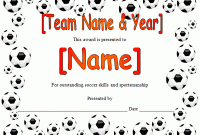 Soccer Certificate Template 7