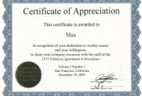 Template for Certificate Of Appreciation In Microsoft Word9