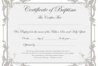 Baby Christening Certificate Template 7