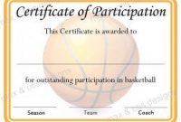 Basketball Camp Certificate Template 4
