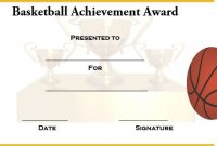 Basketball Camp Certificate Template 9
