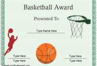 Basketball Certificate Template 3