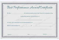 Best Performance Certificate Template 2