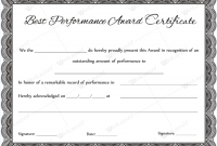 Best Performance Certificate Template 3
