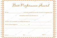 Best Performance Certificate Template 8