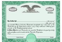 Blank Share Certificate Template Freev 3
