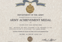 Certificate Of Achievement Army Template 11