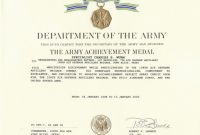 Certificate Of Achievement Army Template 2