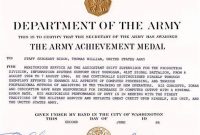 Certificate Of Achievement Army Template 8