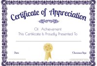 Certificate Of Appreciation Template Doc 11