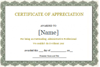 Certificate Of Appreciation Template Doc 5