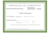 Class Completion Certificate Template 2