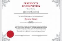 Class Completion Certificate Template 7