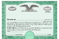 Corporate Share Certificate Template 10