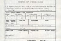 fake death certificate New Awesome Fake Death Certificate Template Example FE-55478