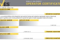 Forklift Certification Card Template 11