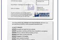 Forklift Certification Card Template 5