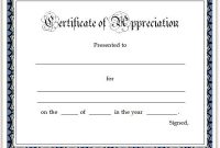 Free Certificate Of Appreciation Template Downloads 7