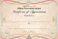 Free Certificate Of Appreciation Template Downloads 8