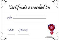 Free Printable Blank Award Certificate Templates 3