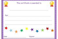 Free Printable Blank Award Certificate Templates 4