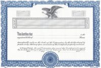 Free Stock Certificate Template Download 4