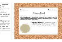 Free Stock Certificate Template Download 6