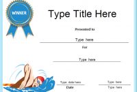 Free Swimming Certificate Templates 3