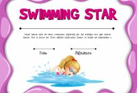 Free Swimming Certificate Templates 4