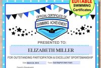Free Swimming Certificate Templates 5