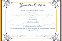 Graduation Certificate Template Word 4