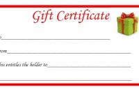 Homemade Christmas Gift Certificates Templates 3