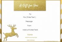 Homemade Christmas Gift Certificates Templates 4