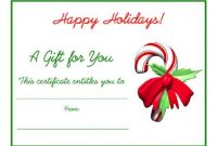 Homemade Christmas Gift Certificates Templates 6