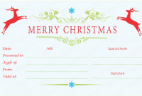 Homemade Christmas Gift Certificates Templates 7