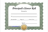 Honor Roll Certificate Template 5