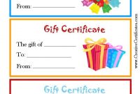 Kids Gift Certificate Template 2