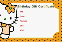 Kids Gift Certificate Template 4