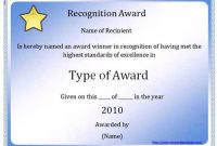 Microsoft Word Award Certificate Template 4