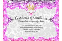 Pageant Certificate Template 9